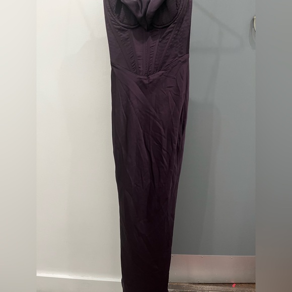 NWT House of CB Maxi Dress Purple Night Shade Satin Charmaine Wedding Guest XS - Picture 2 of 10